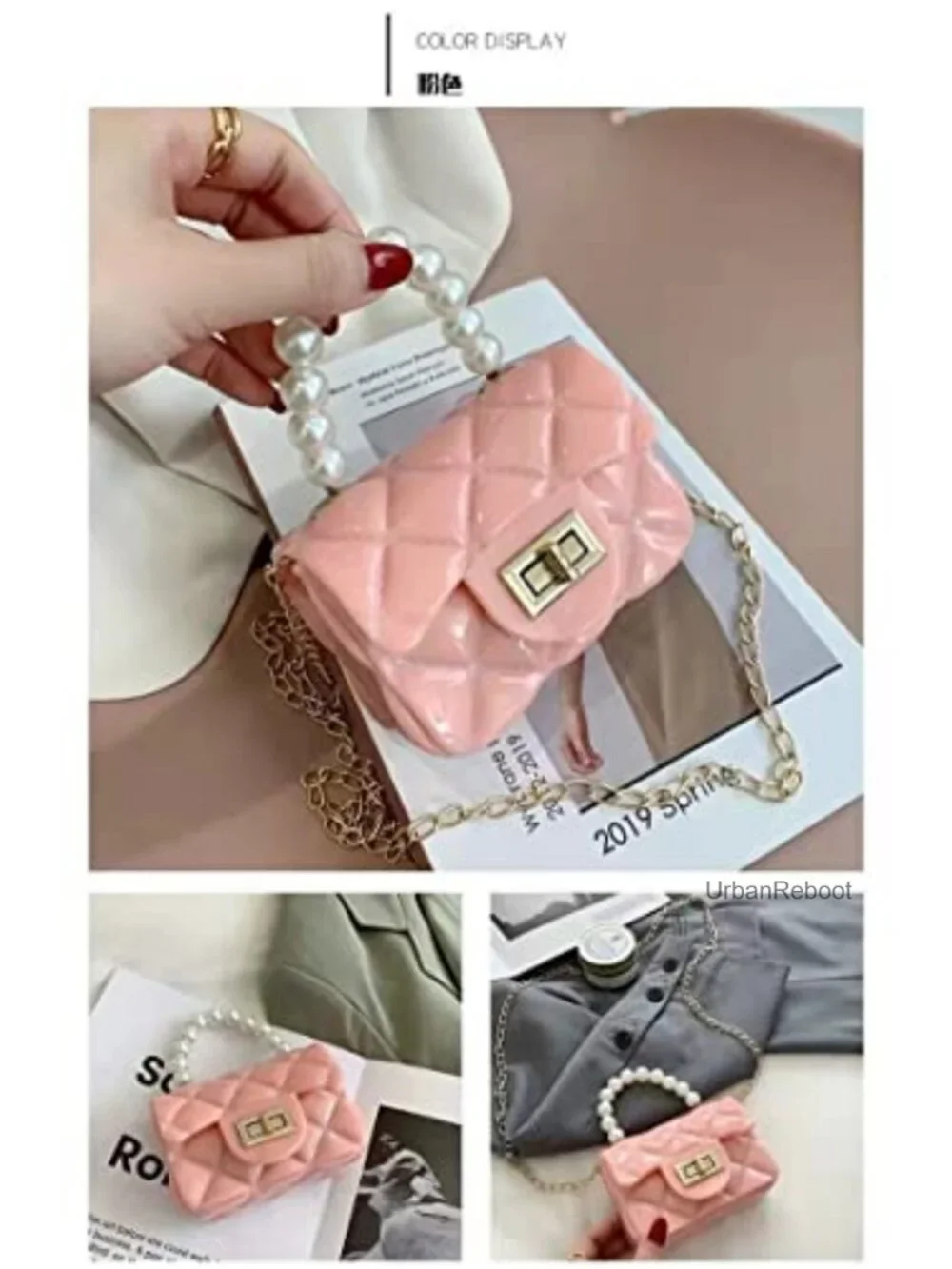 Girls Jelly Purse & Sunglasses Set PVC Crossbody Bag